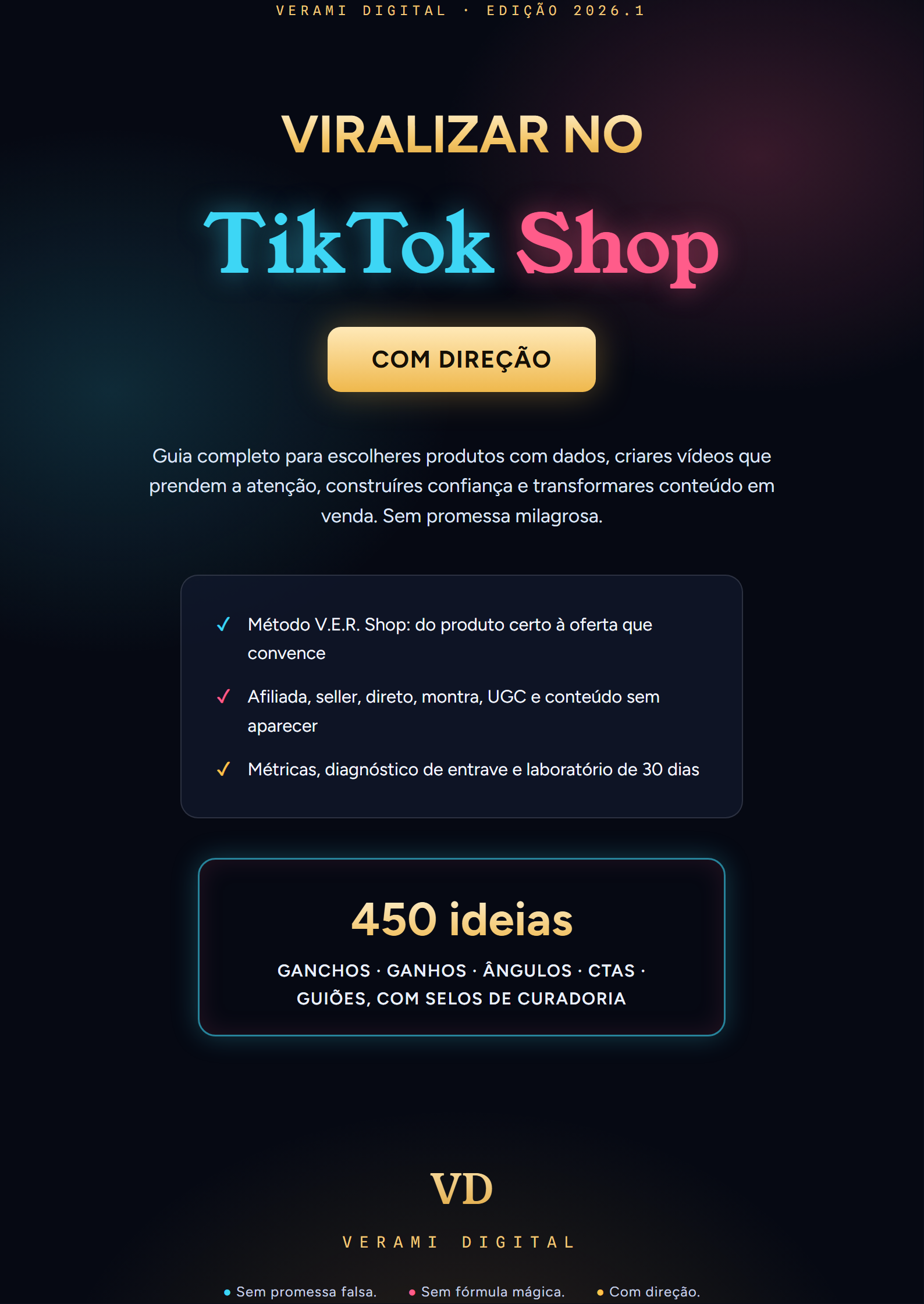 Capa do ebook Viralizar no TikTok Shop com Direção